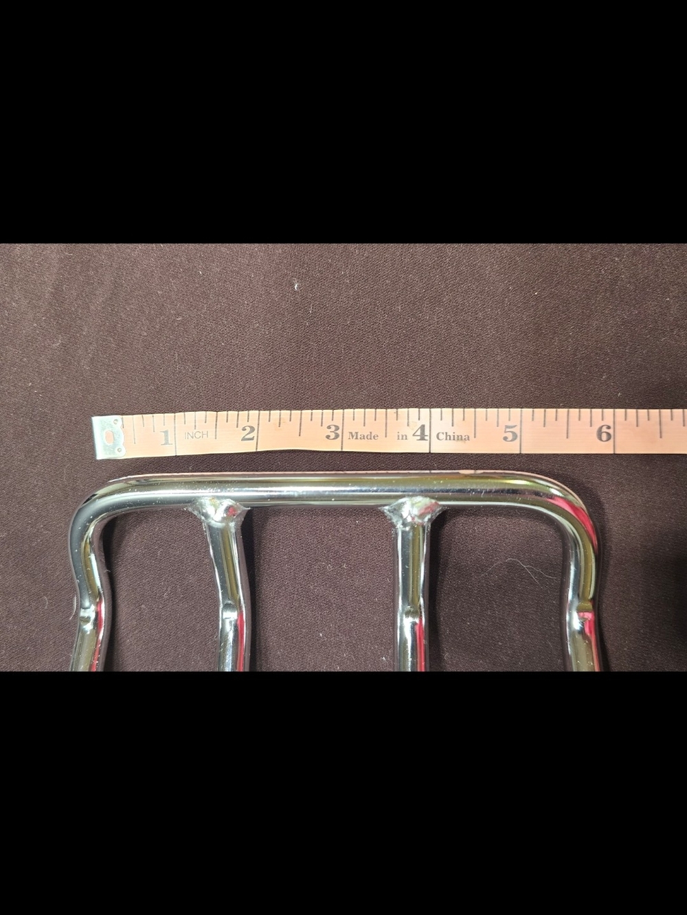 Chrome Motorcycle Rear Rack with Mounting Bolt - Picture 6 of 8